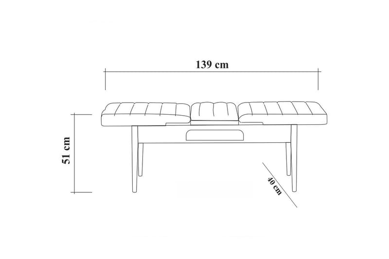 Idehult Matgrupp 5 delar 75 cm - Trä/natur/Antracit - Möbler - Matplats - Matgrupp & matbord med stolar