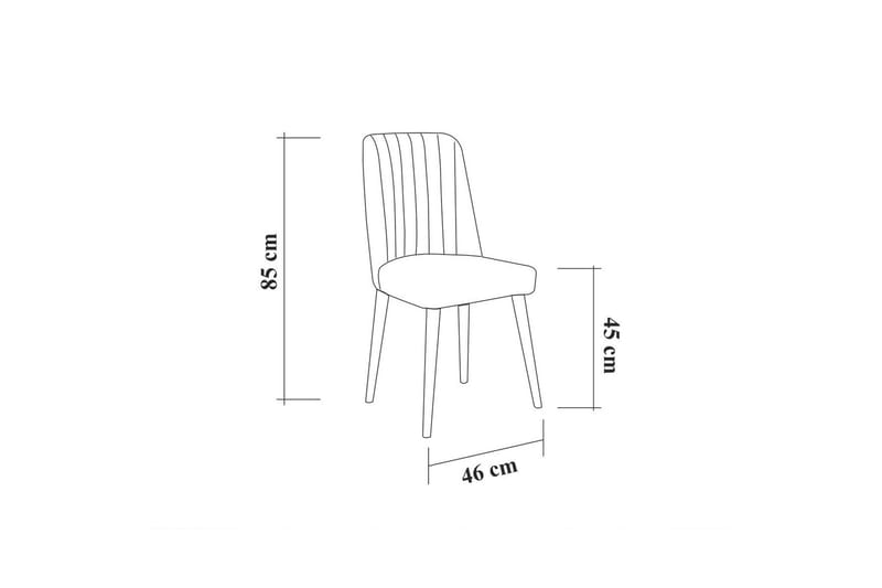 Idehult Matgrupp 5 delar 75 cm - Vit/Antracit - Möbler - Matplats - Matgrupp & matbord med stolar