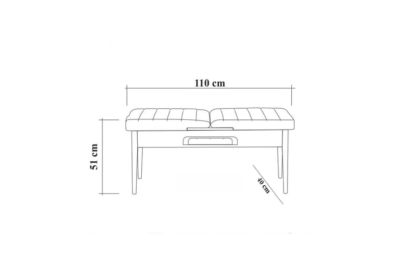 Idehult Matgrupp 5 delar 75 cm - Vit/Antracit - Möbler - Matplats - Matgrupp & matbord med stolar