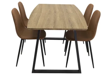 Inca Matgrupp 160 cm Rektangulär med 4 Polar stolar - Möbler - Matplats - Matgrupp & matbord med stolar