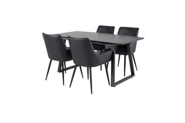 Inca Matgrupp Förlängningsbar 160 cm Rektangulär med 4 Comfort stolar - Möbler - Matplats - Matgrupp & matbord med stolar