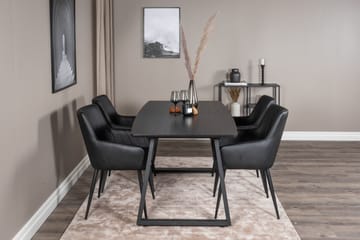 Inca Matgrupp Förlängningsbar 160 cm Rektangulär med 4 Comfort stolar - Möbler - Matplats - Matgrupp & matbord med stolar