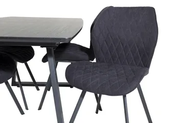 Inca Matgrupp Förlängningsbar 160 cm Rektangulär med 4 Gemma stolar - Möbler - Matplats - Matgrupp & matbord med stolar