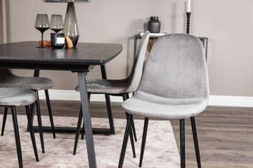 Inca Matgrupp Förlängningsbar 160 cm Rektangulär med 4 Polar stolar - Möbler - Matplats - Matgrupp & matbord med stolar
