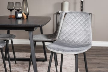 Inca Matgrupp Förlängningsbar 160 cm Rektangulär med 4 Polar stolar - Möbler - Matplats - Matgrupp & matbord med stolar