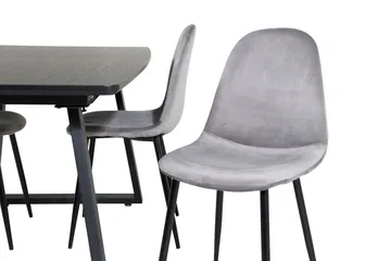 Inca Matgrupp Förlängningsbar 160 cm Rektangulär med 4 Polar stolar - Möbler - Matplats - Matgrupp & matbord med stolar