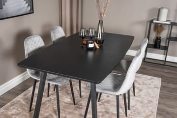 Inca Matgrupp Förlängningsbar 160 cm Rektangulär med 4 Polar stolar - Möbler - Matplats - Matgrupp & matbord med stolar