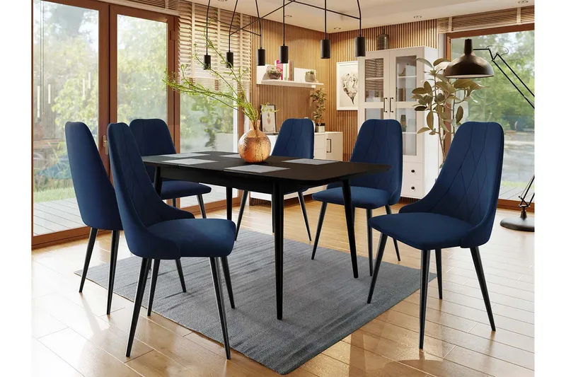 Ingram Matgrupp Blå - Möbler - Matplats - Matgrupp & matbord med stolar