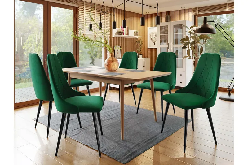 Ingram Matgrupp Grön - Möbler - Matplats - Matgrupp & matbord med stolar