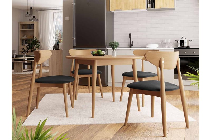 Ingram Matgrupp Svart - Möbler - Matplats - Matgrupp & matbord med stolar