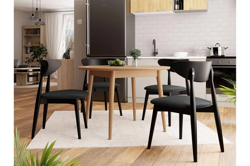 Ingram Matgrupp Svart - Möbler - Matplats - Matgrupp & matbord med stolar