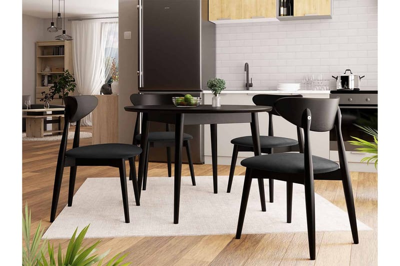 Ingram Matgrupp Svart - Möbler - Matplats - Matgrupp & matbord med stolar