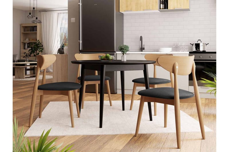 Ingram Matgrupp Svart - Möbler - Matplats - Matgrupp & matbord med stolar