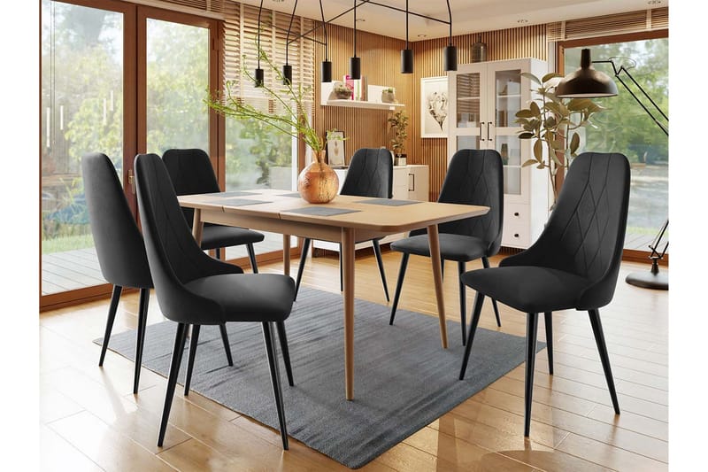 Ingram Matgrupp Svart - Möbler - Matplats - Matgrupp & matbord med stolar