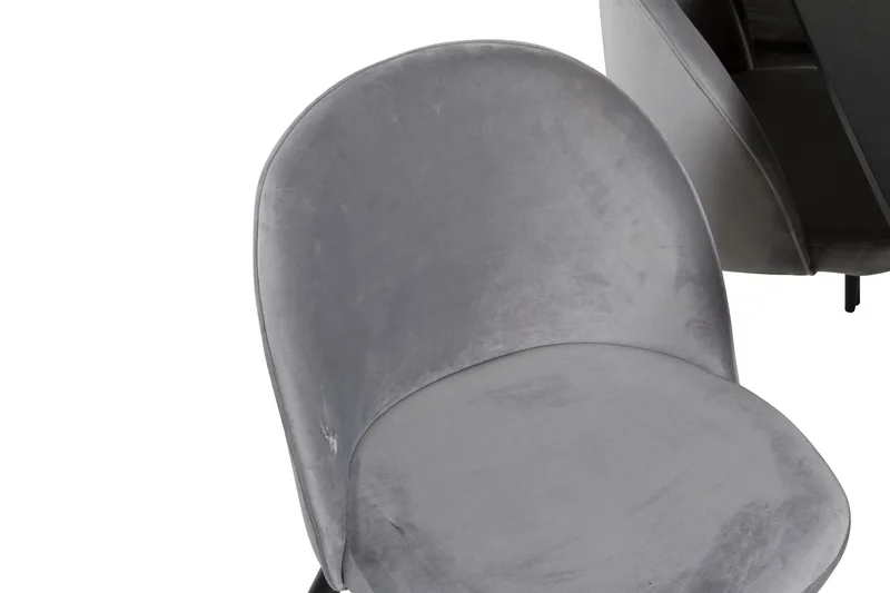 Irunea Förlängningsbar Matgrupp 180 cm inkl 6 Valerie Stolar - Svart/Ljusgrå - Möbler - Matplats - Matgrupp & matbord med stolar