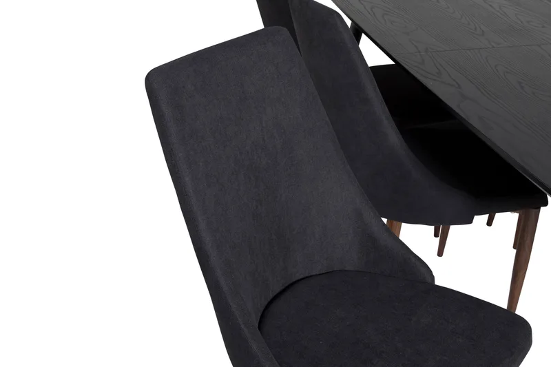 Irunea Förlängningsbar Matgrupp 180cm inkl 6 Campomar Stolar - Svart/Brun - Möbler - Matplats - Matgrupp & matbord med stolar