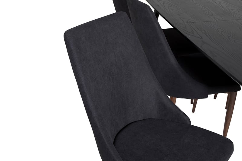 Irunea Förlängningsbar Matgrupp 180cm inkl 6 Campomar Stolar - Svart/Brun - Möbler - Matplats - Matgrupp & matbord med stolar