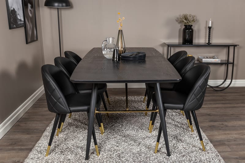 Irunea Matbord 180 cm med 6 st Valera Matstol - Möbler - Matplats - Matgrupp & matbord med stolar