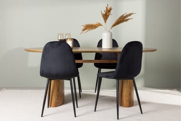 Isolde Matgrupp 180 cm Oval med 4 Polar Stolar - Möbler - Matplats - Matgrupp & matbord med stolar