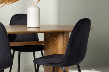 Isolde Matgrupp 180 cm Oval med 4 Polar Stolar - Möbler - Matplats - Matgrupp & matbord med stolar
