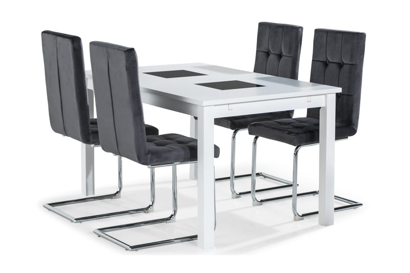 JASMIN Matbord 140 cm Med 4 st Jessed Matstol - Matgrupp & matbord med stolar