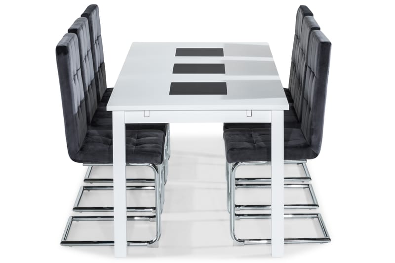 JASMIN Matbord 180 cm Med 6 st Jessed Matstol - Matgrupp & matbord med stolar