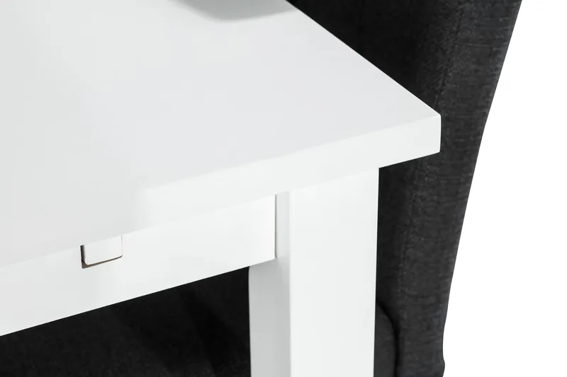 Jasmin Matgrupp 180 cm Rektangulärt matbord med 6 st Viktor Matstolar - Vit / Mörkgrå - Möbler - Matplats - Matgrupp & matbord med stolar