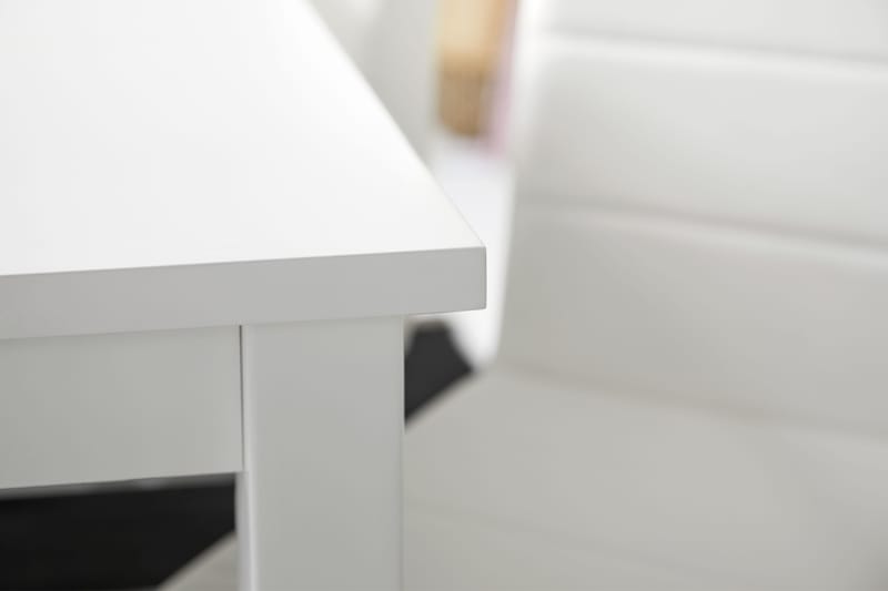 Jasmin Matgrupp med 6 st Cibus Stolar - Vit/PU/Krom - Möbler - Matplats - Matgrupp & matbord med stolar