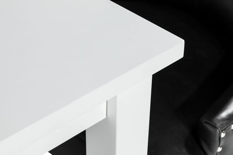 Jasmin Matgrupp med 6 Tuva Fåtölj - Vit/Svart PU - Möbler - Matplats - Matgrupp & matbord med stolar