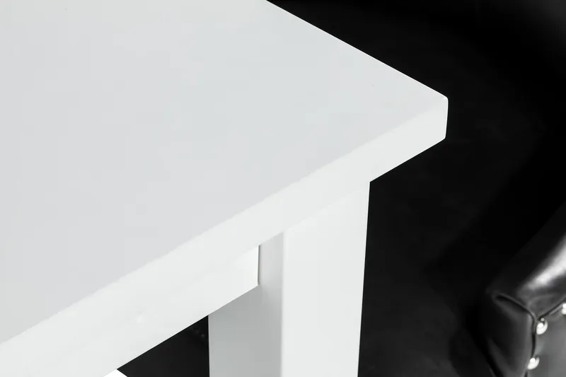 Jasmin Matgrupp med 6 Tuva Fåtölj - Vit/Svart PU - Möbler - Matplats - Matgrupp & matbord med stolar