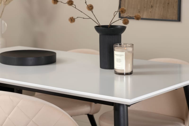 Jimmy matbord med 4st Velvet matstol - Möbler - Matplats - Matgrupp & matbord med stolar