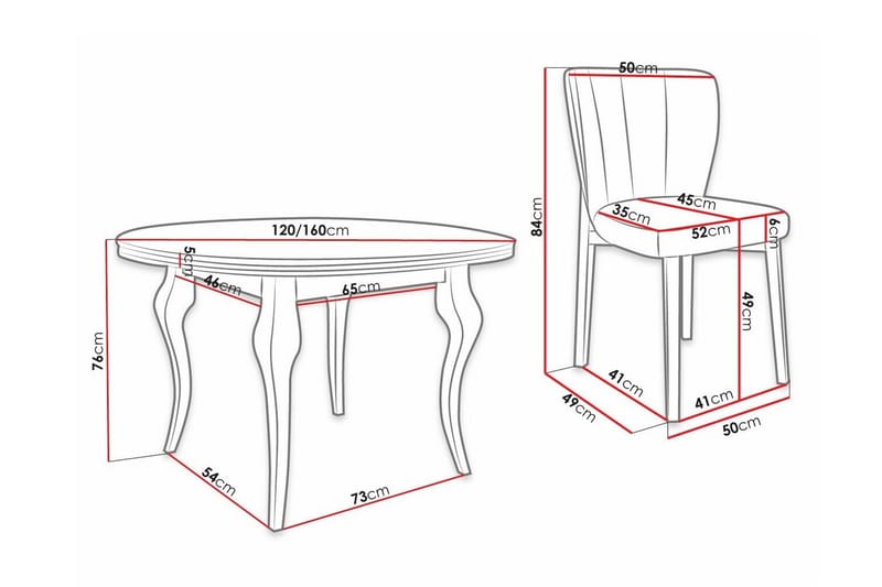 Kendale Matgrupp - Möbler - Matplats - Matgrupp & matbord med stolar