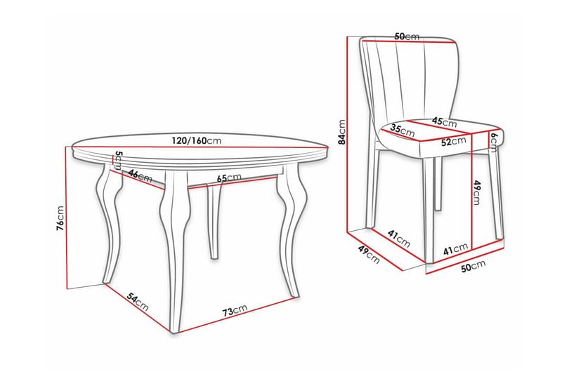 Kendale Matgrupp - Möbler - Matplats - Matgrupp & matbord med stolar