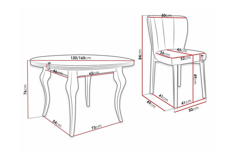 Kendale Matgrupp - Möbler - Matplats - Matgrupp & matbord med stolar