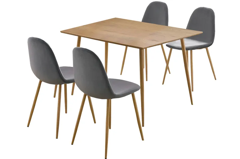 KOOTENAI Matgrupp 120 cm Antracit/Natur