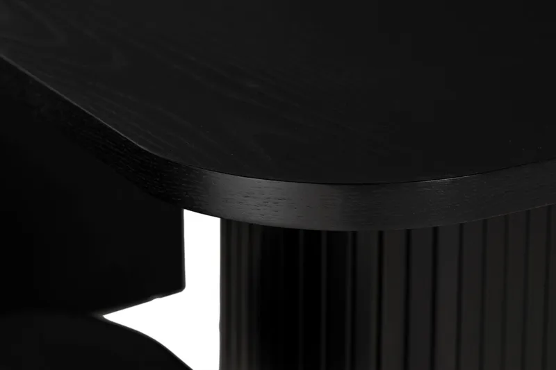 Kopparbo Matgrupp 200 cm inkl 6 Broddhult Stolar - Svart / Ribbade Ben - Möbler - Matplats - Matgrupp & matbord med stolar