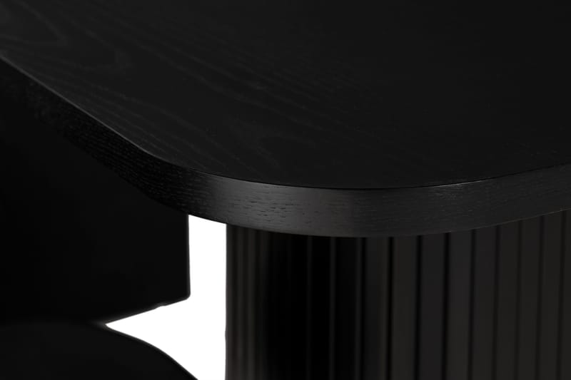 Kopparbo Matgrupp 200 cm inkl 6 Broddhult Stolar - Svart / Ribbade Ben - Möbler - Matplats - Matgrupp & matbord med stolar