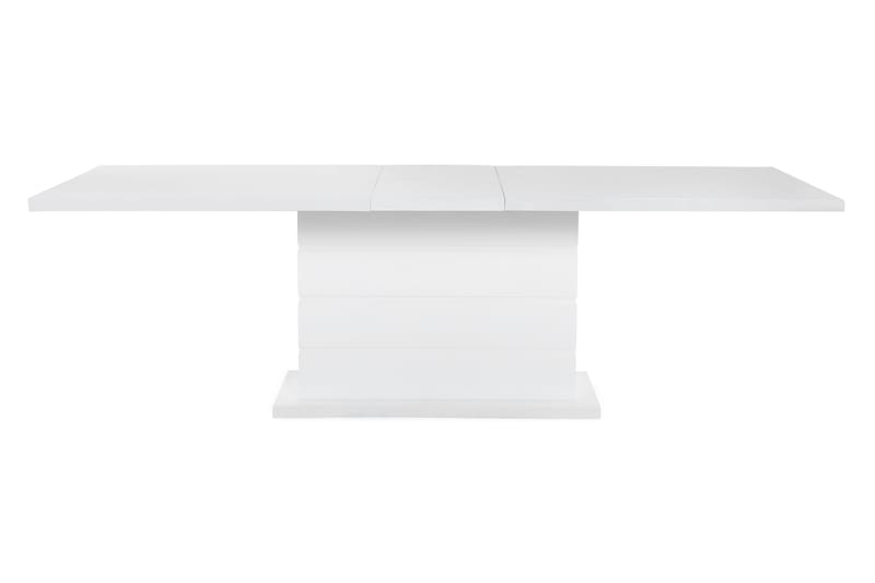 KULMBACH Bord 180 Vit + 8 EMÅN Stol Vit - Möbler - Matplats - Matgrupp & matbord med stolar
