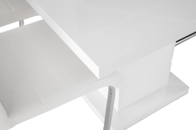 KULMBACH Bord Förlängningsbar 120 + 4 SALA Stol Vit - Möbler - Matplats - Matgrupp & matbord med stolar