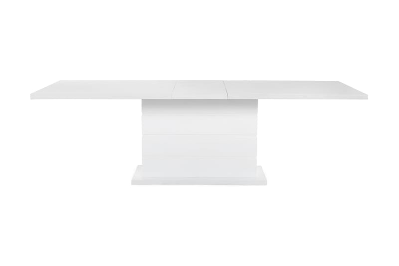 KULMBACH Bord Förlängningsbar 180 + 6 NIKOLAS Stol Vit/Svart - Möbler - Matplats - Matgrupp & matbord med stolar