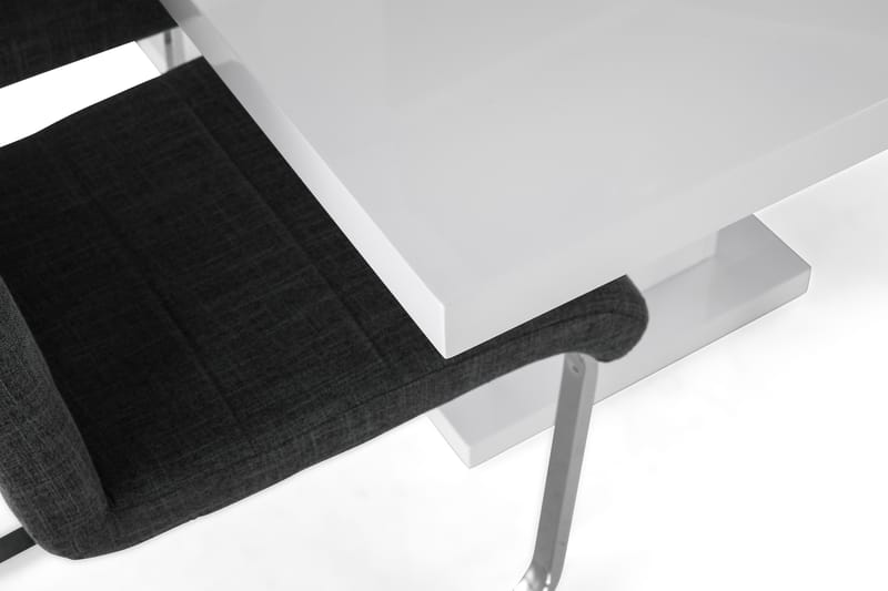 KULMBACH Bord Förlängningsbar 180 + 6 SALA Stol Vit/Svart - Matgrupp & matbord med stolar