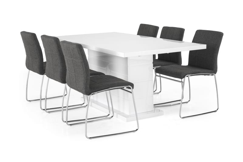 KULMBACH Bord Förlängningsbar 180 + 6 VISKAN Stol - Matgrupp & matbord med stolar