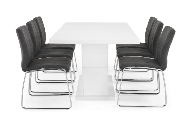 KULMBACH Bord Förlängningsbar 180 + 6 VISKAN Stol - Matgrupp & matbord med stolar