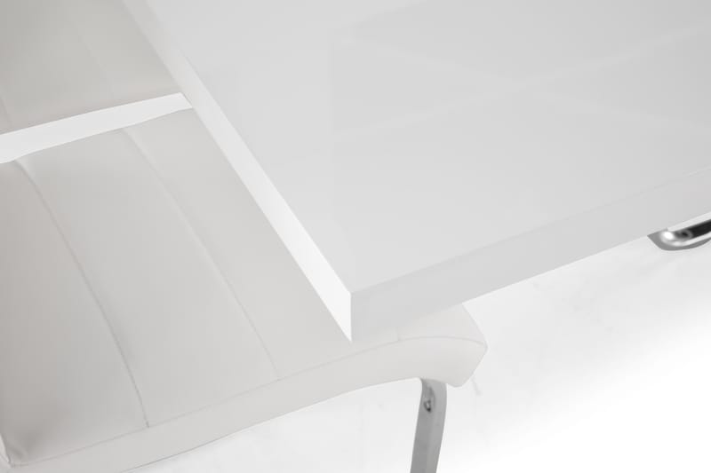 KULMBACH Bord Förlängningsbar 200 + 8 SALA Stol Vit/Svart/Gr - Matgrupp & matbord med stolar