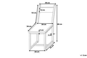 Laredo Matgrupp 90 cm - Svart - Möbler - Matplats - Matgrupp & matbord med stolar