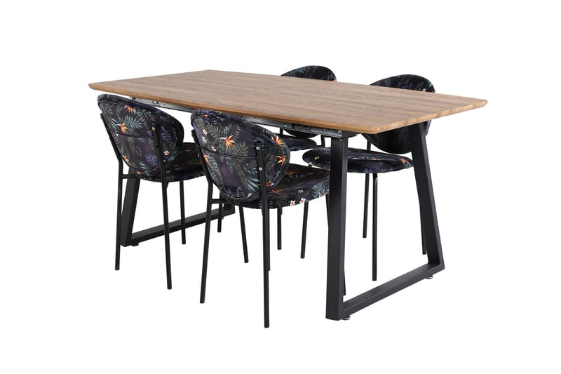 Leah Förlängningsbart Matbord med 4 st Moncoll Matstol - Möbler - Matplats - Matgrupp & matbord med stolar