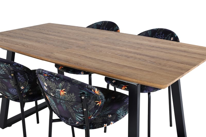 Leah Förlängningsbart Matbord med 4 st Moncoll Matstol