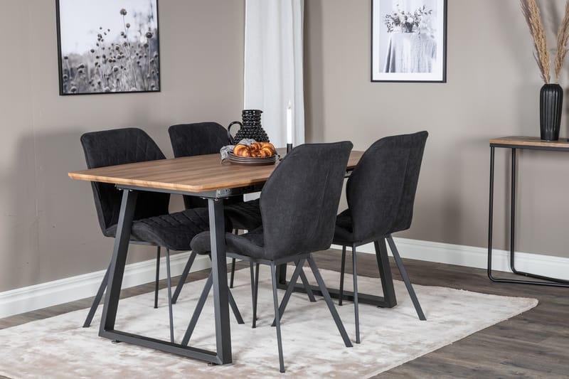Leah Förlängningsbart Matbord med 4 st Sumoas Matstol - Möbler - Matplats - Matgrupp & matbord med stolar