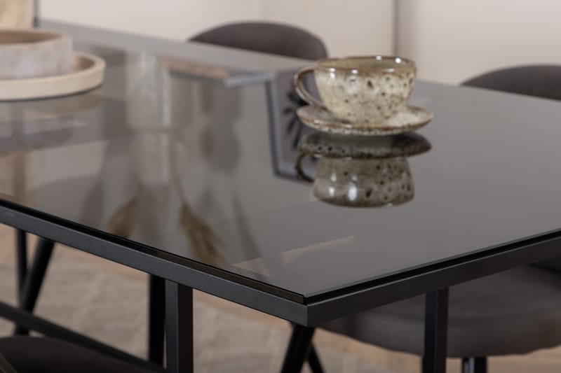 Leif matbord med 4st Velvet matstol - Möbler - Matplats - Matgrupp & matbord med stolar