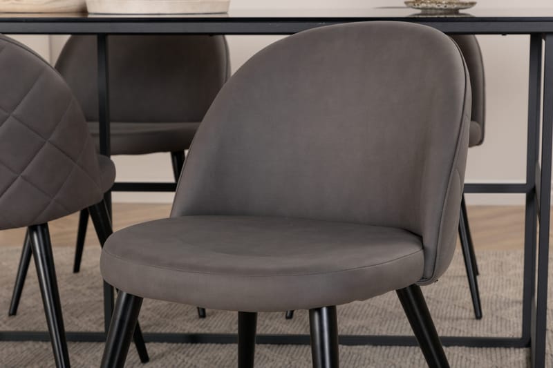 Leif matbord med 4st Velvet matstol - Möbler - Matplats - Matgrupp & matbord med stolar